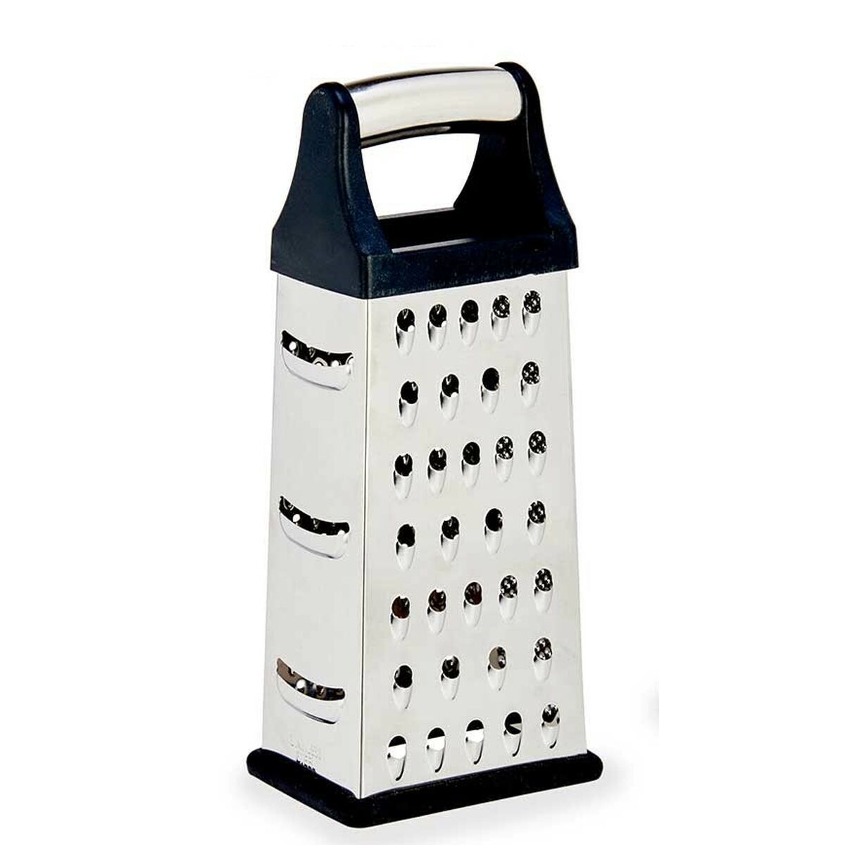 Grater Black Silver Stainless steel ABS TPR 9,5 x 21,5 x 6,7 cm (12 Units)