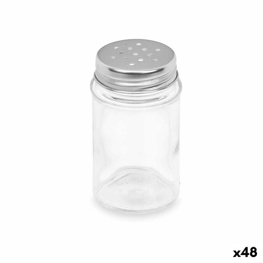 Solniță-Piperniță Transparent Sticlă 5 x 8,5 x 5 cm (48 Unități) Rotund