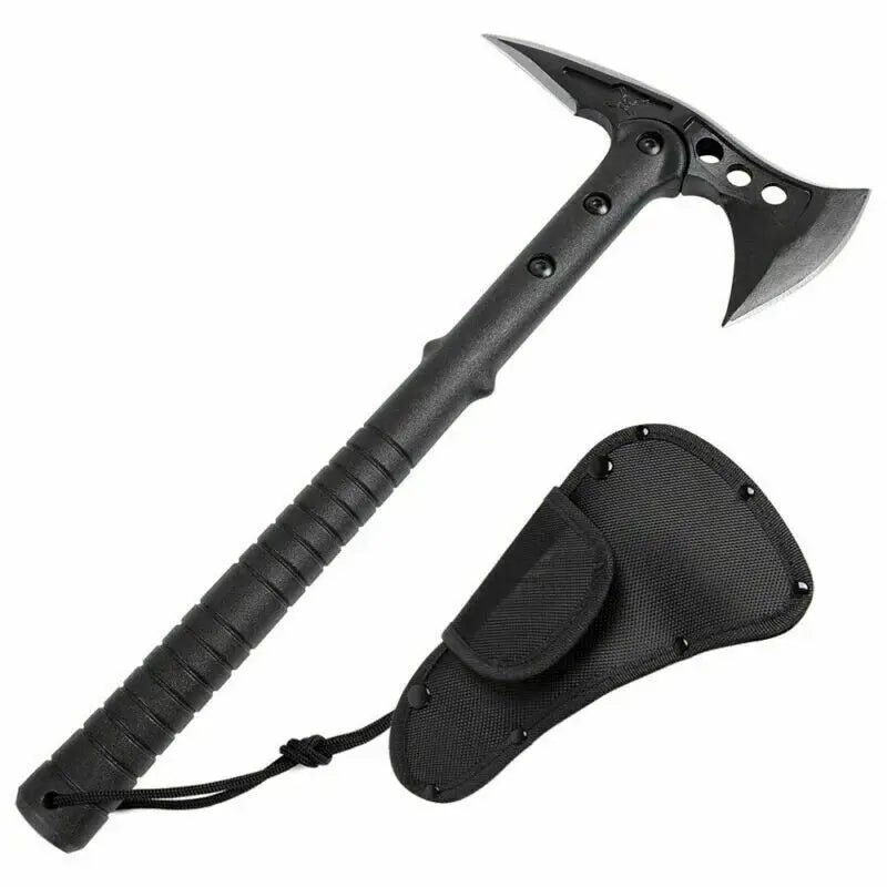 Tactical Axe, Double-Bit, Fiberglass Handle, Black