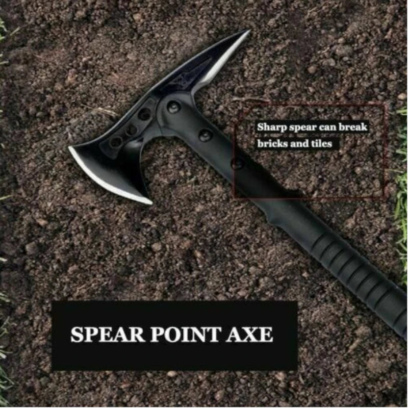 Tactical Axe, Double-Bit, Fiberglass Handle, Black