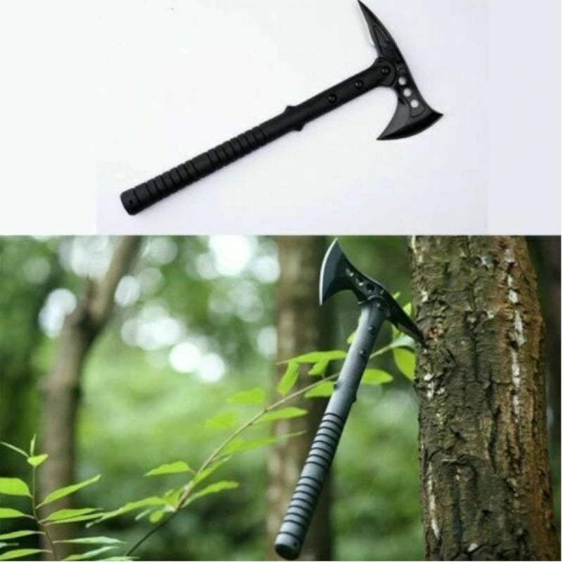 Tactical Axe, Double-Bit, Fiberglass Handle, Black