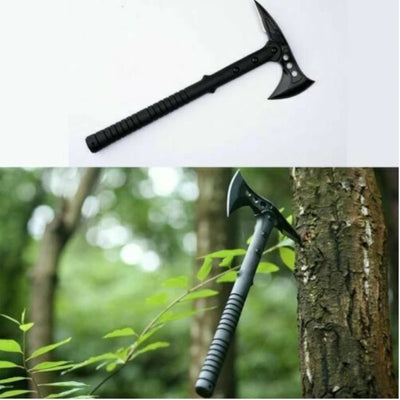 Tactical Axe, Double-Bit, Fiberglass Handle, Black