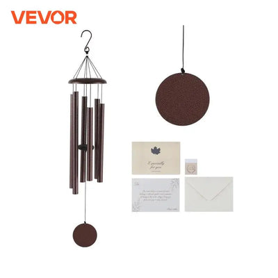 Wind Chimes, 45", Deep Tone, Outdoor Garden Decor, Bronze