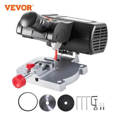 Mini Miter Saw, 90W, 0-45° Cutting, Black