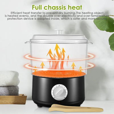 Towel Steamer Heater, Quick Heating-10 min, EU Plug, Black