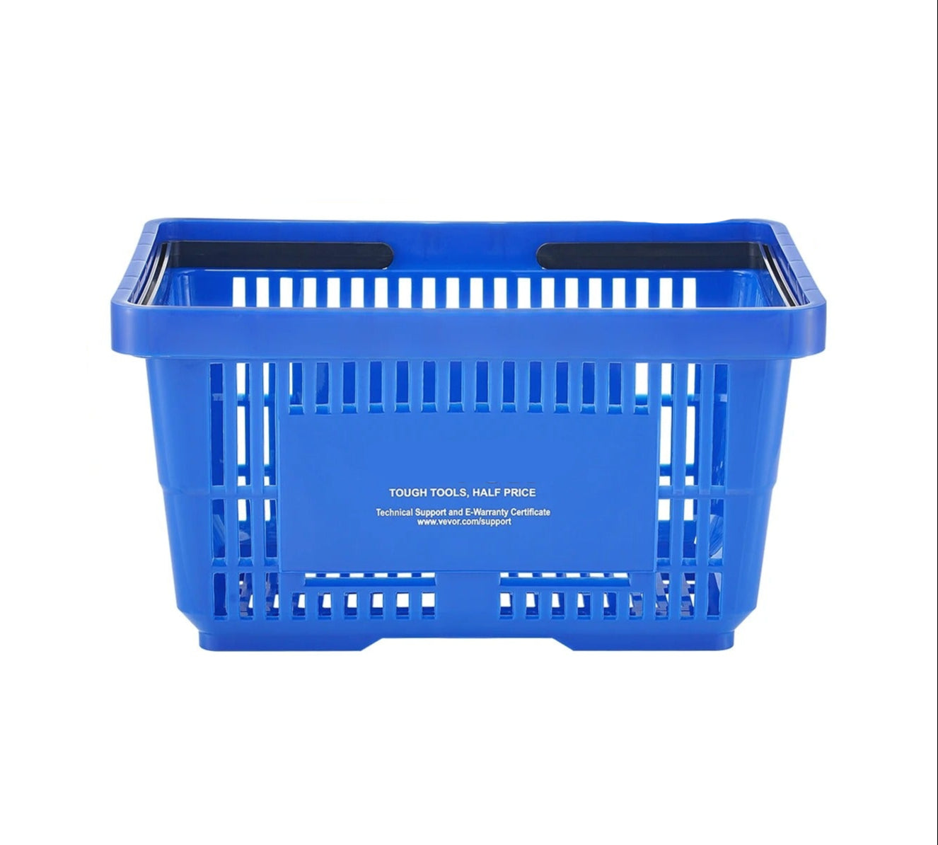Shopping Basket Set, 24L, Plastic, With Handle and Stand, Blue