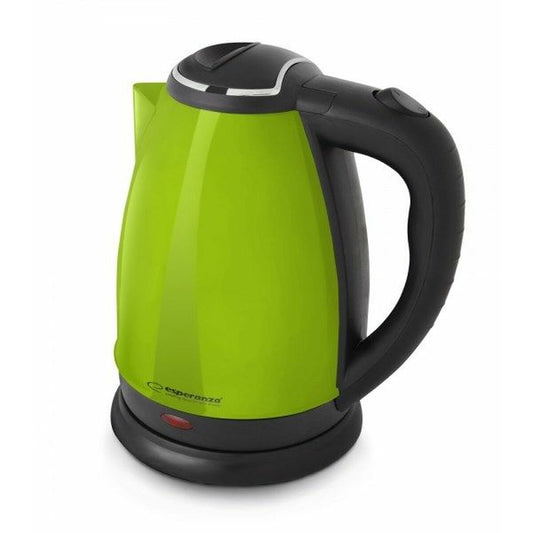 Fierbător Esperanza EKK113G Negru Verde plástico,acero inoxidable 1800 W 1,8 L