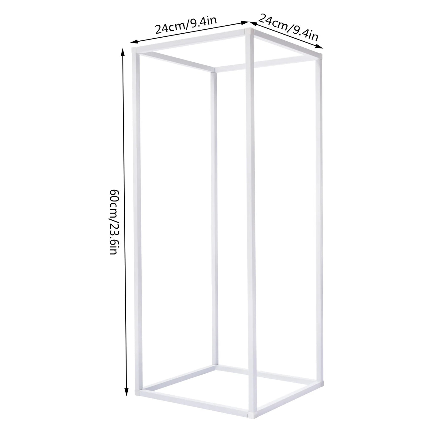 Flower Stand Set, 10 Pieces, Carbon Steel, 5kg Load Capacity, White