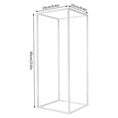 Flower Stand Set, 10 Pieces, Carbon Steel, 5kg Load Capacity, White