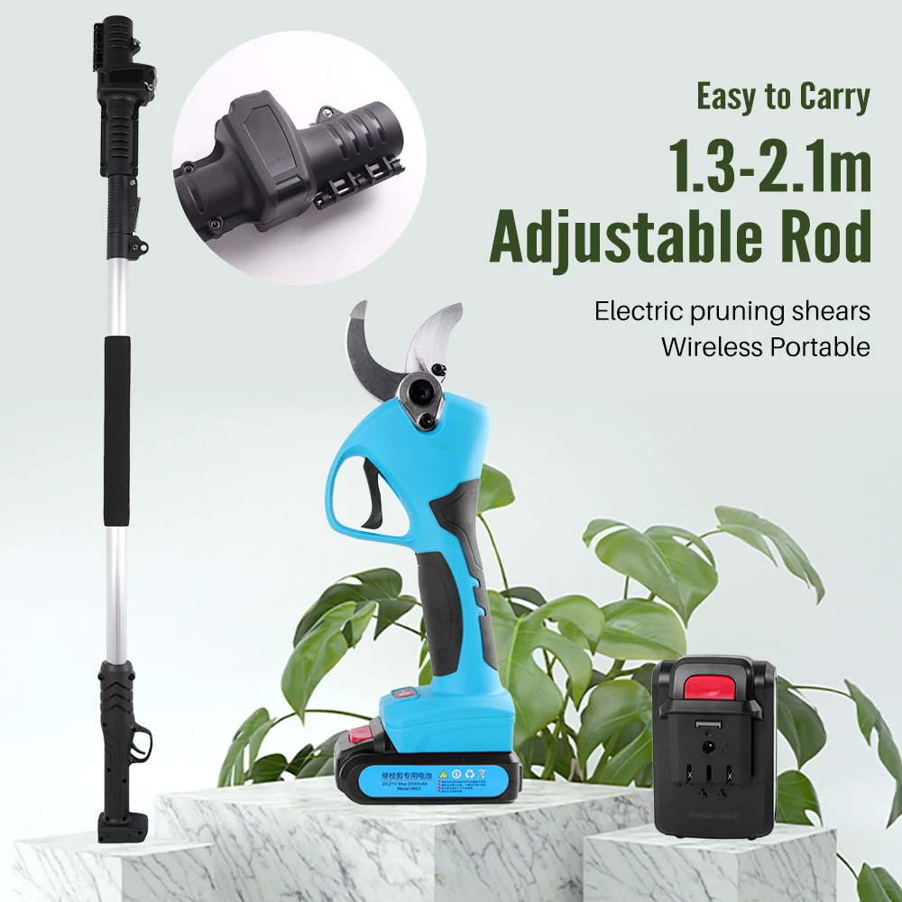 Cordless Pruner Lithium-ion Electric Scissor Bonsai Garden Tool (21V)