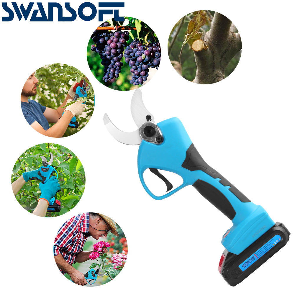 Cordless Pruner Lithium-ion Electric Scissor Bonsai Garden Tool (21V)