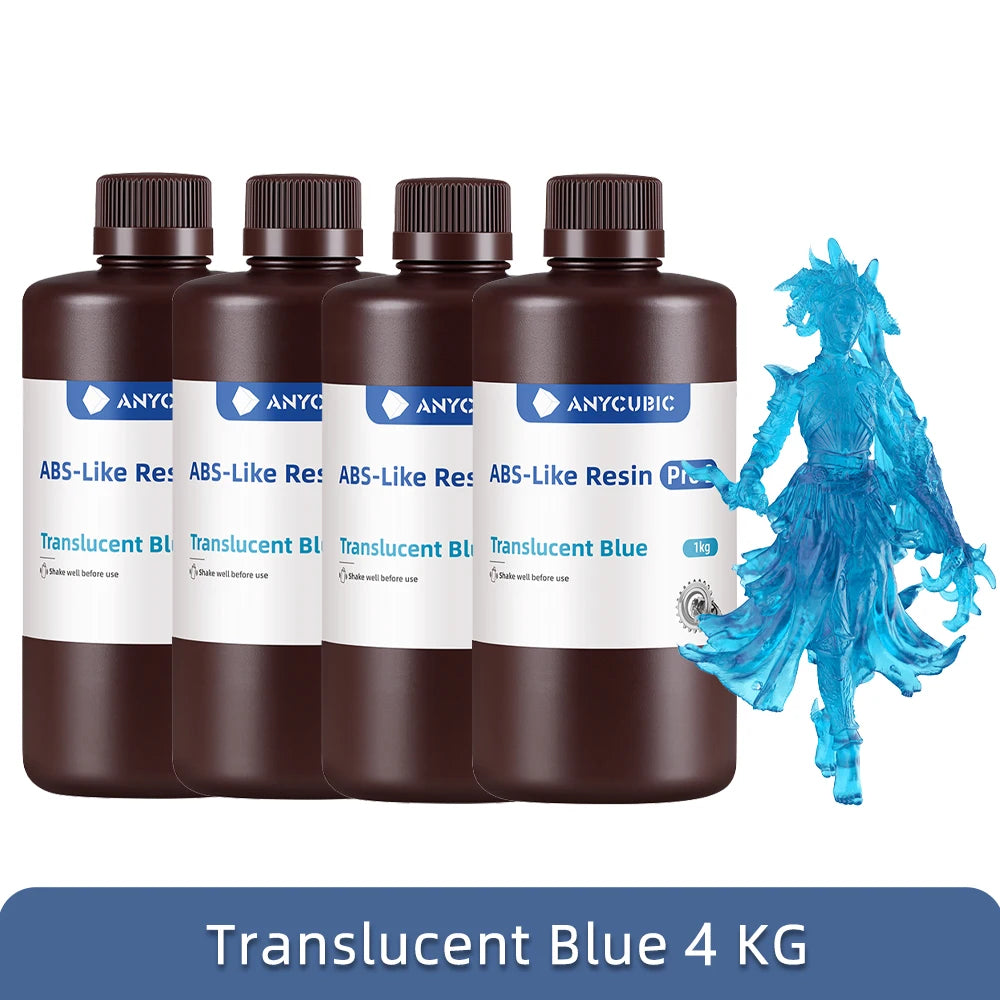 3D Resin, High Precision, LCD and DLP 3D Printers, 2KG, Clear