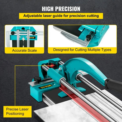 Manual Tile Cutter, 600mm Cutting Length, Black