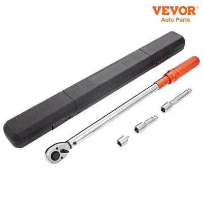 Mechanical Torque Wrench, 56.5cm, 34-340Nm, Chrome-Plated, Silver