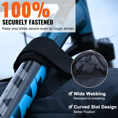 Truck Tailgate Bike Pad, 54-Inch, 2-Bike Capacity, Waterproof, Black