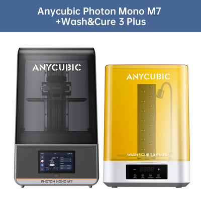 3D Printer, 12K Resolution, Touchscreen, M7-Wash 3 Plus, Black