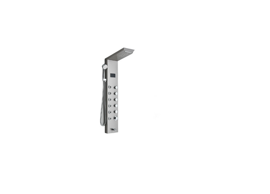 Shower set, 8007, with LED, SPA, Massage Jet, Wall Mounted, Brushed