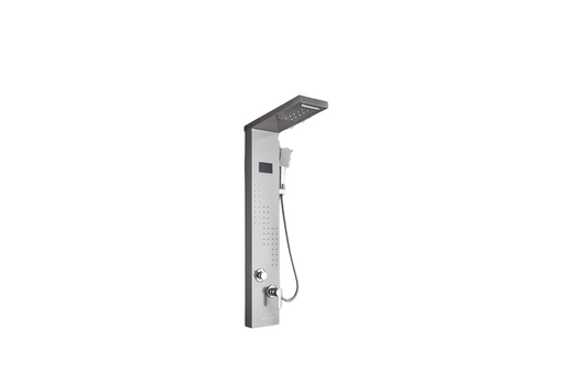 Shower set, 8012, with LED, SPA, Massage Jet, Wall Mounted, Brushed