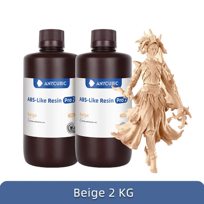 3D Resin, High Precision, LCD and DLP 3D Printers, 2KG, Beige