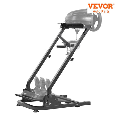 Racing Wheel Stand, Adjustable Carbon Steel, Foldable, Black