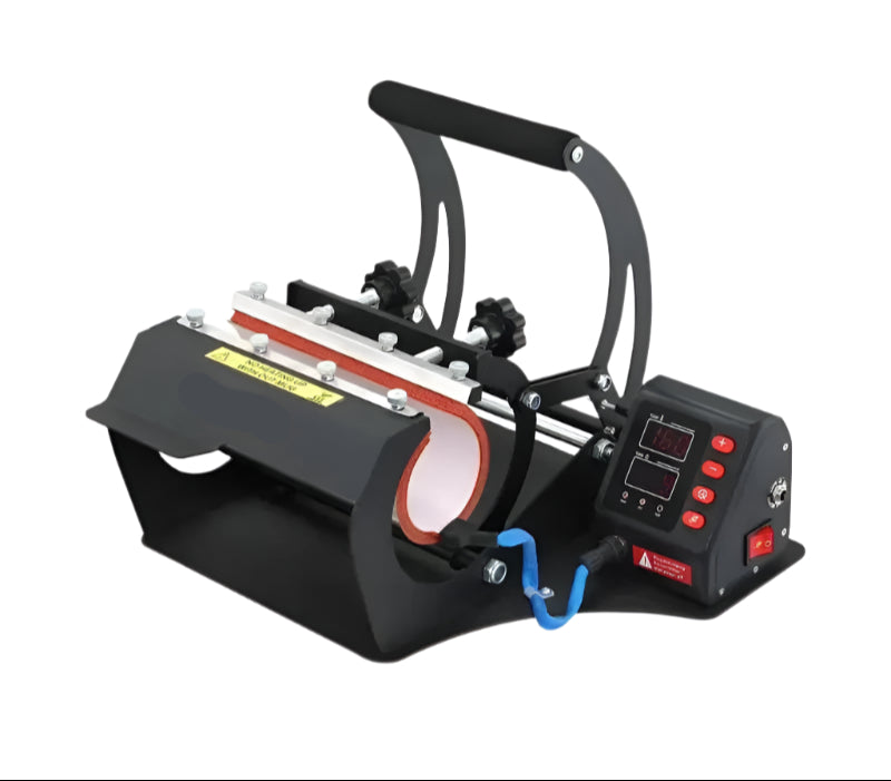 Mug Heat Press Machine, 11oz/20oz, LCD Control, Two Platens, Black