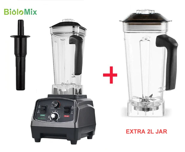 Timer Blender, 2200W Power, Heavy Duty, With Extra Jar, BPA Free, Plastic