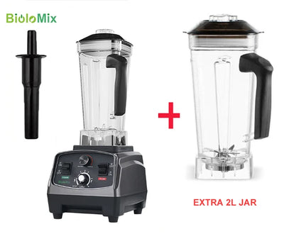 Timer Blender, 2200W Power, Heavy Duty, With Extra Jar, BPA Free, Plastic