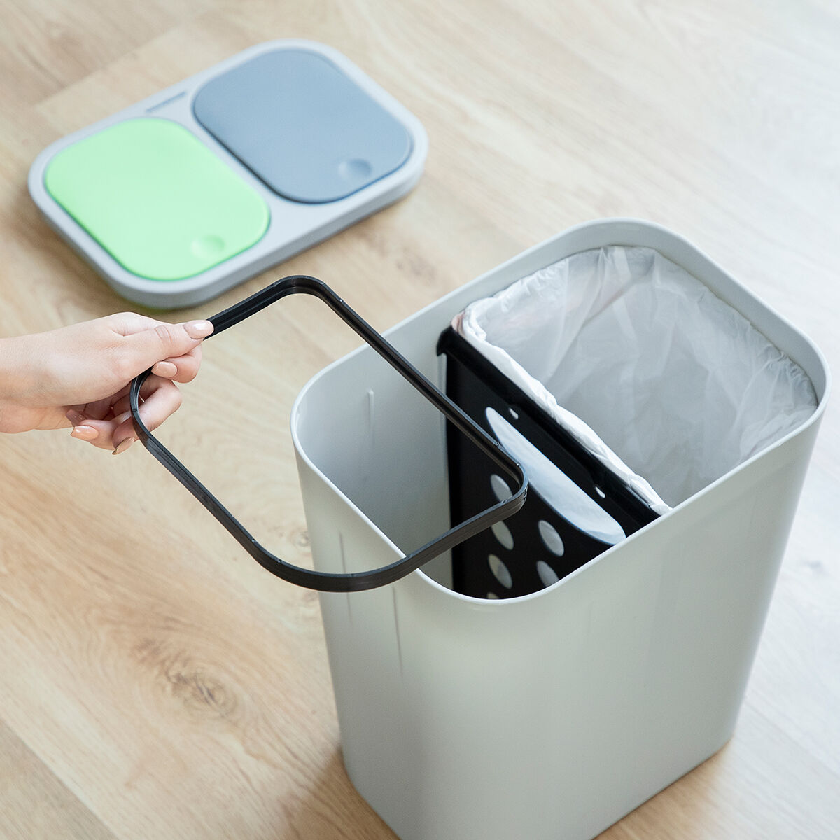 Double Recycling Bin Bincle InnovaGoods