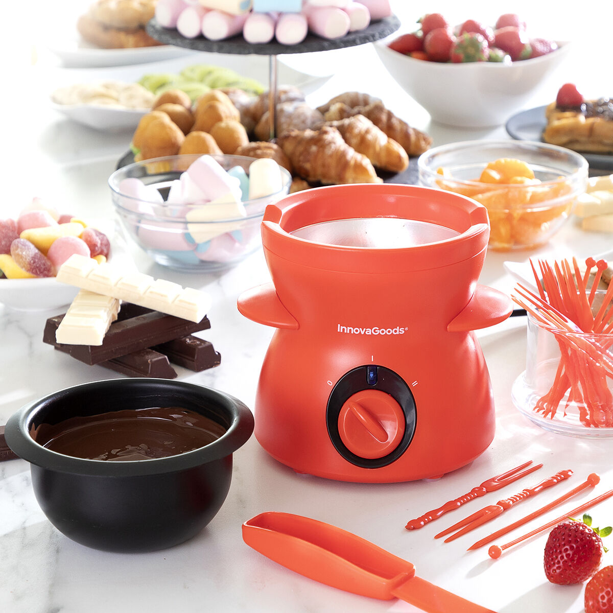 Fondue de ciocolatã cu accesorii Fonlat InnovaGoods