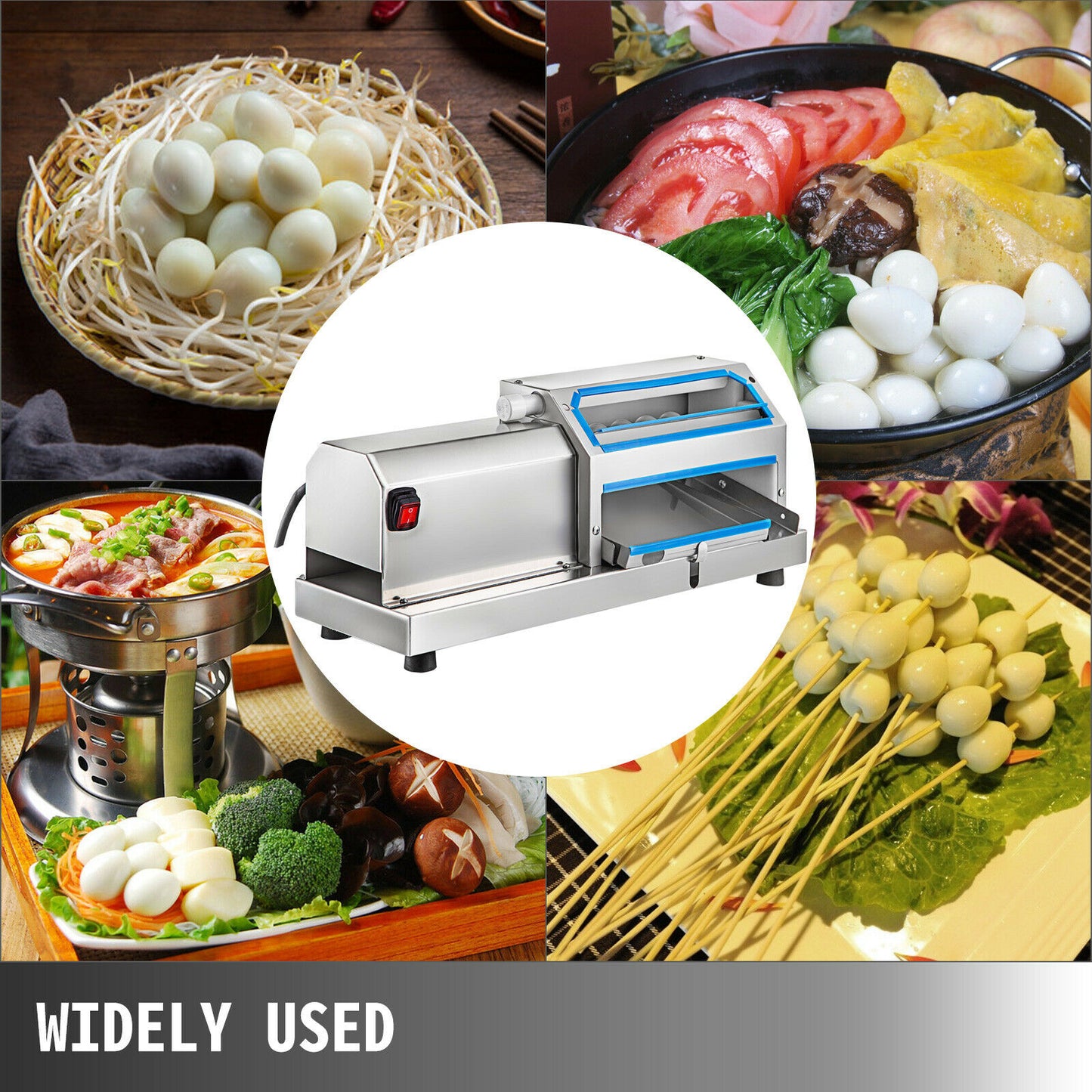 Stainless Steel Electric Egg Peeler, 60KG/H Output