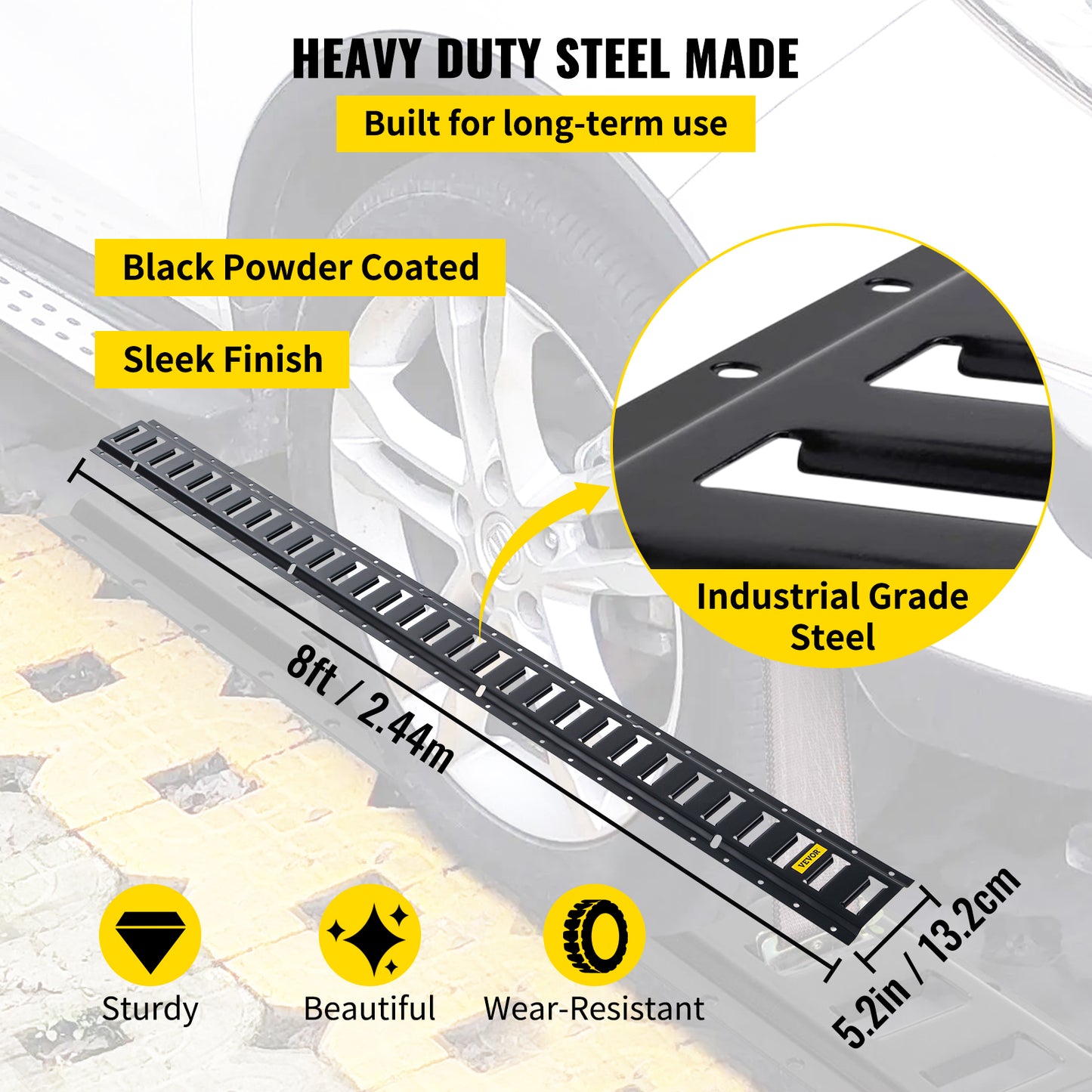 Sină de ancorare E-Track pentru vehicule și remorci - 4/6 buc, oțel, compatibil cu diverse curele și lanțuri - 5/8FT.