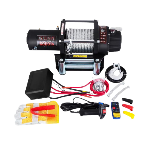 Electric Winch 6000LBS 12V 13M Steel Cable ATV Truck Off Road