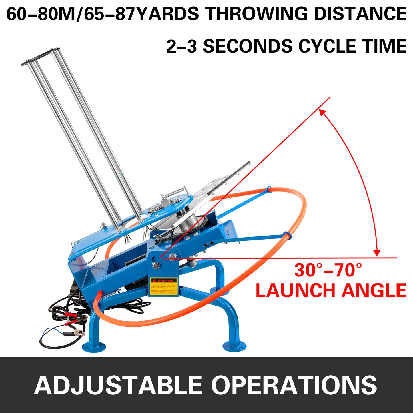 Premium Automatic Clay Pigeon Thrower - 50 Capacity Trap Skeet Electronic