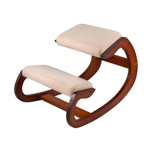 Chaise ergonomique à genoux avec fonction berçante et coussin épais pour le bureau à domicile ou les achats en ligne.