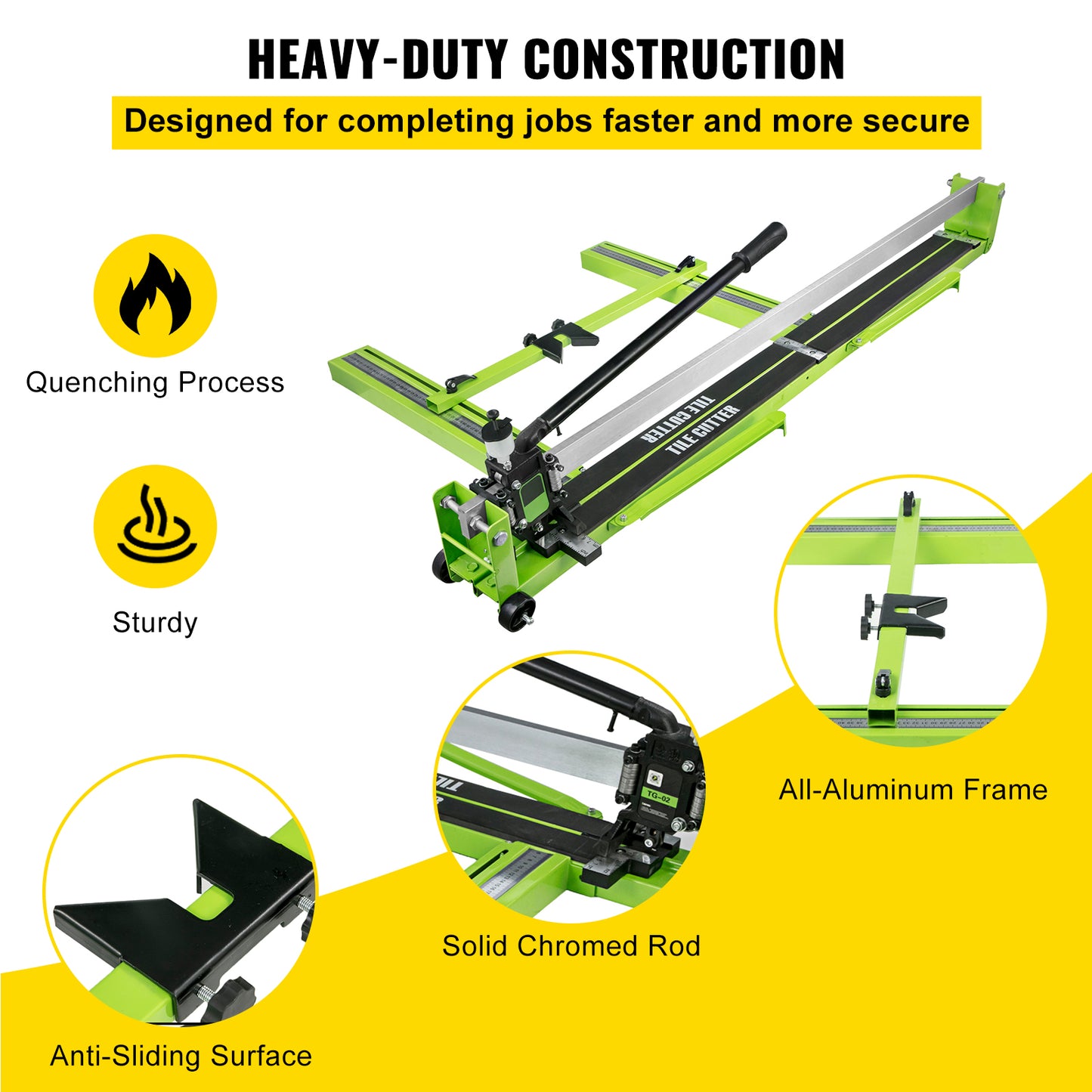 Dispozitiv de tăiat manual cu laser cu infraroșu profesional VEVOR pentru tăierea plăcilor ceramice din porțelan (până la 50 cm)