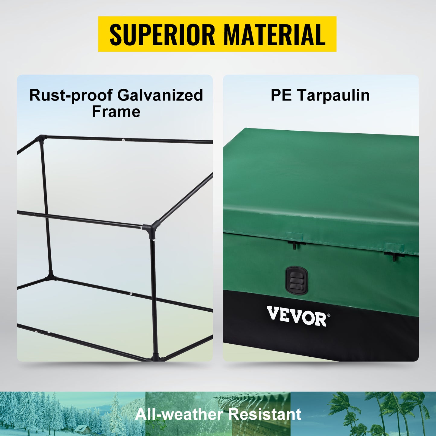 Waterproof Outdoor Storage Box in Multiple Sizes - 100/150/230 Gallons