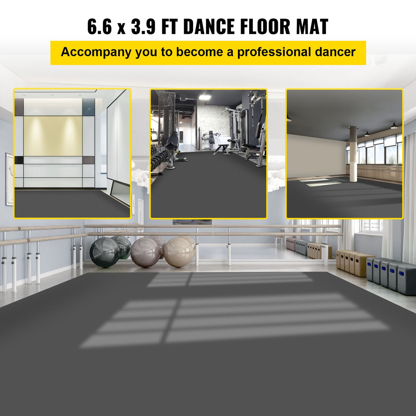 Portable Non-Slip Vinyl Dance Floor Roll 1.5mm Thick