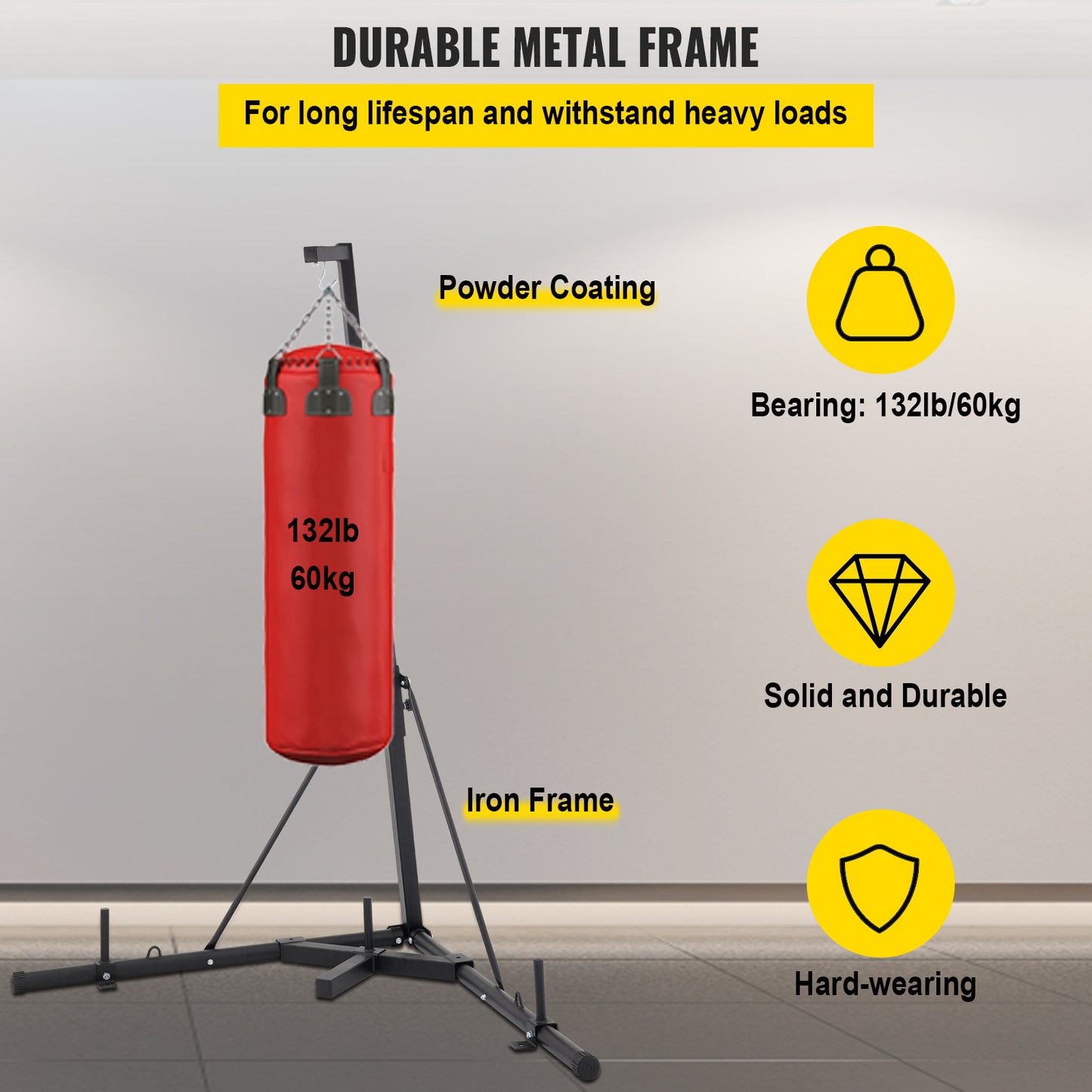 Stand box, reglabil pe inaltime, pliabil, capacitate 60 kg, negru