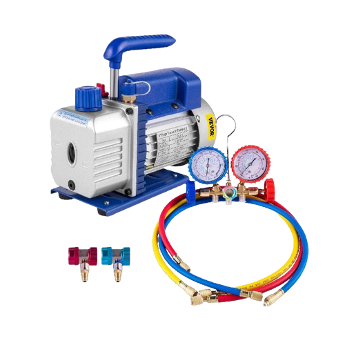 Refrigeration Vacuum Pump Kit 1.8CFM with Manifold Gauge for HVAC R410A