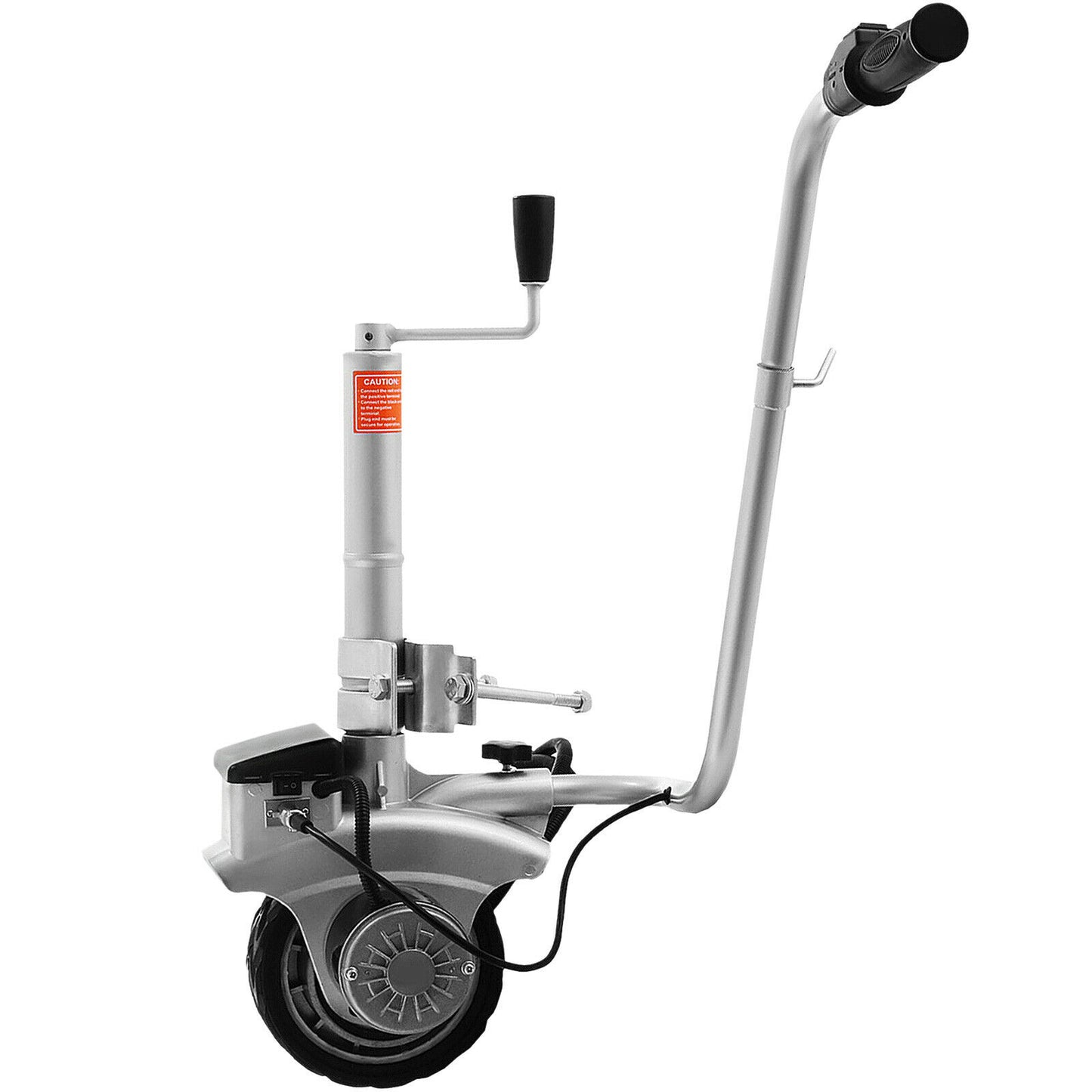 Roue Jockey Électrique pour Caravane ou Remorque Charge Max 2270kg, Pneu Solide, Motorisée