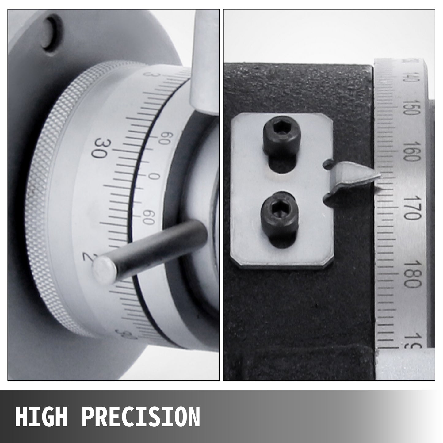 Vertical & Horizontal Rotary Table Tilting 360°, 100MM/150MM/200MM, for Milling & Drilling Machines