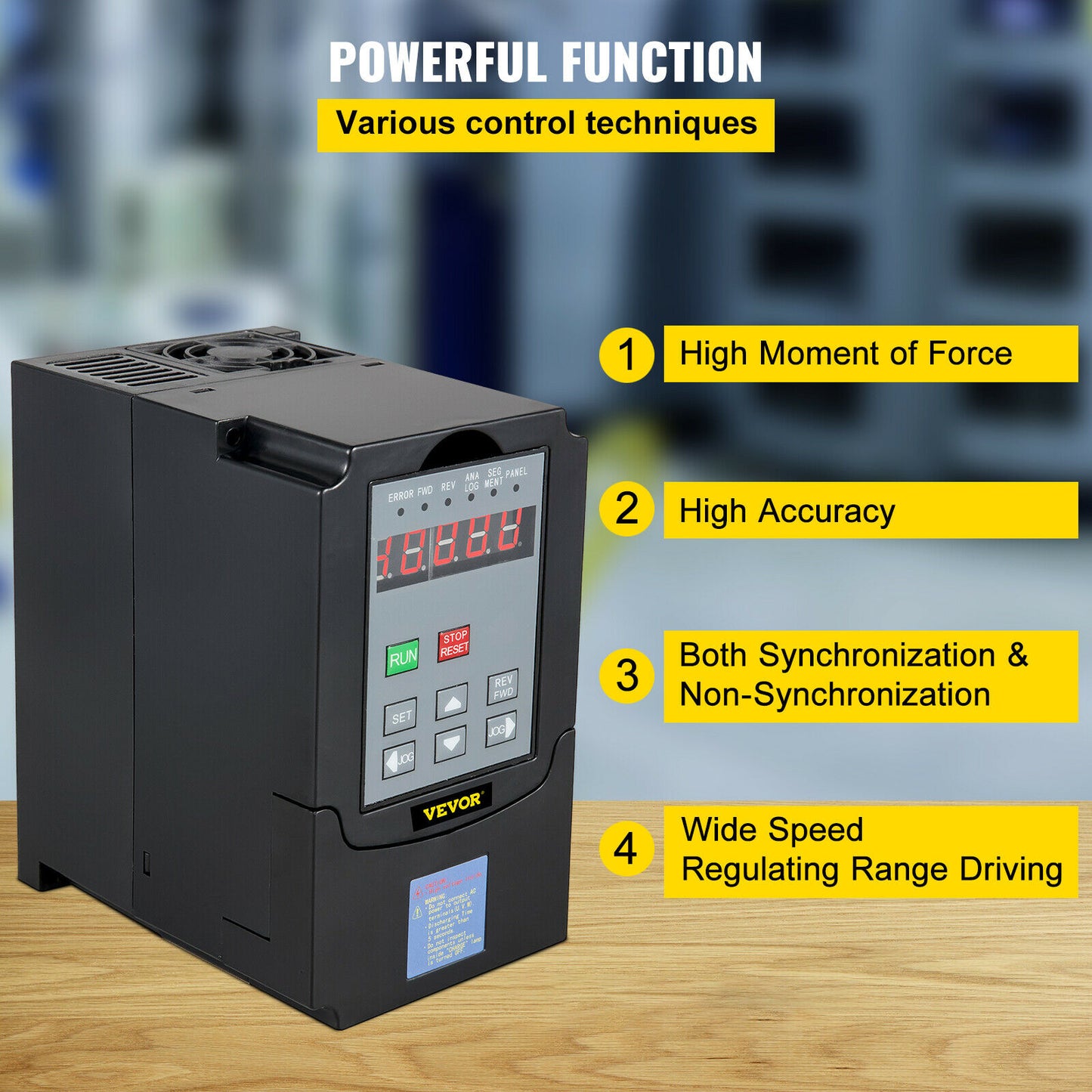 AC Inverter Frequency Drive 3P Output Speed Controller 7.5KW Converter