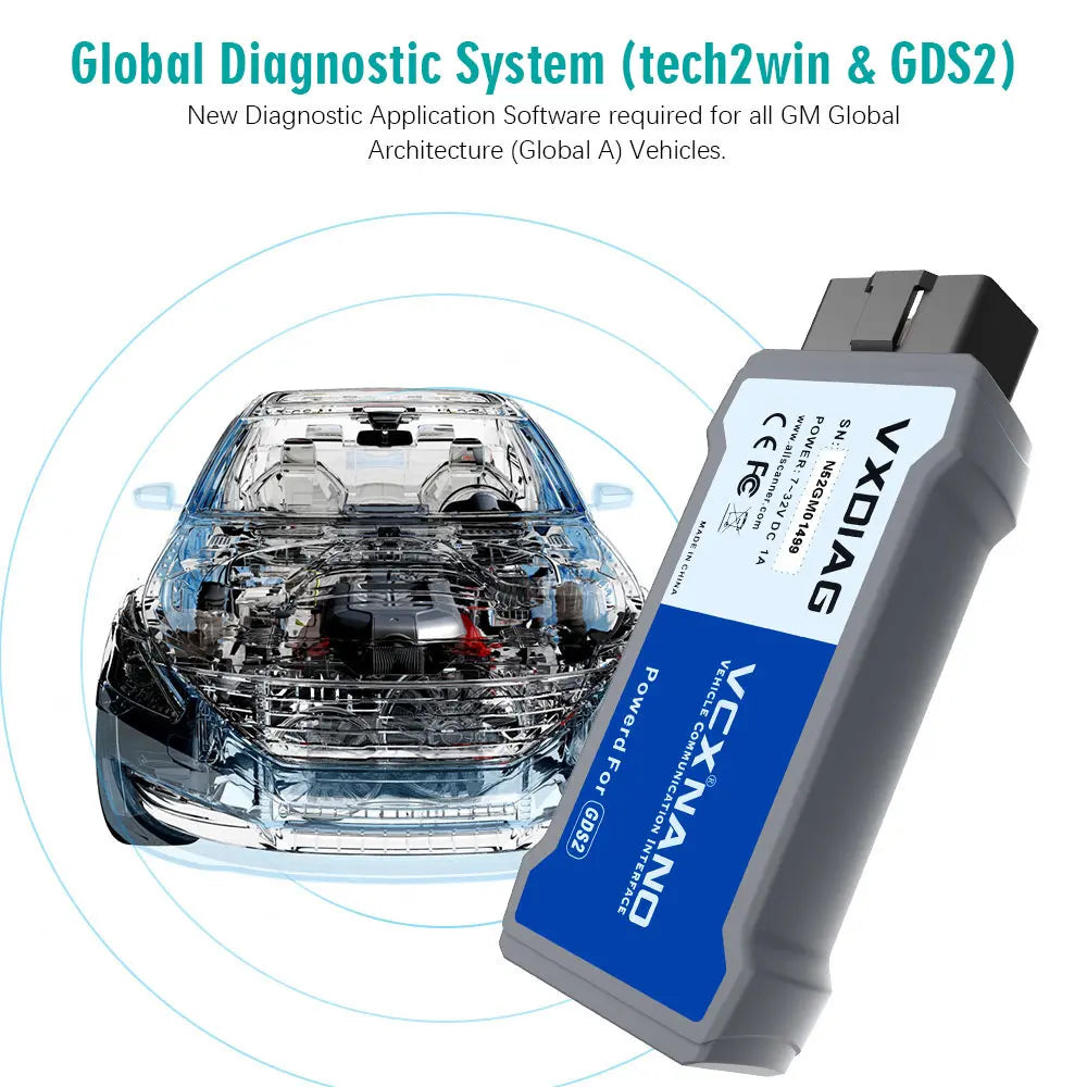 Diagnostic Tools, , VXDIAG VCX NANO, GM/OPEL GDS2, GDS2 V2022.05, Tech2WIN 16.02.24, Software U Disk