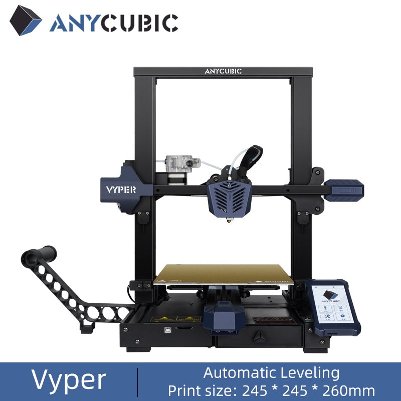 Imprimantă 3D, Anycubic, Vyper, 220V, 180mm/s, FDM, Nivelare automată, Negru