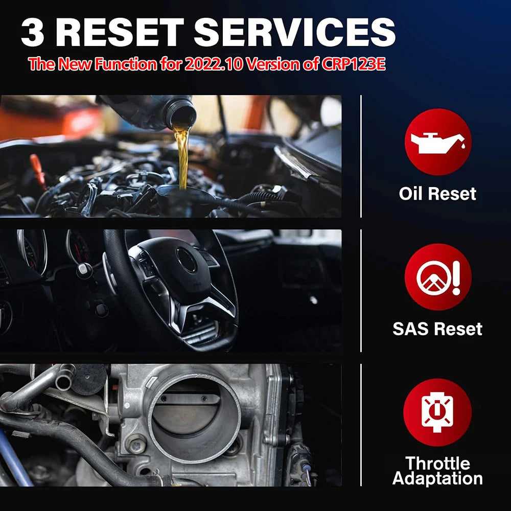 Diagnostic tools, , X431 CRP123E, OBD2 ABS SRS Airbag Engine AT SAS OIL Brake Reset, Free Update,  CRP123E, Color, Size.