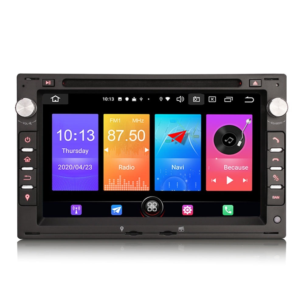 Lecteur multimédia de voiture, Wondefoo, CBL-8G128G AG4G--A, Android 11, GPS, écran, noir