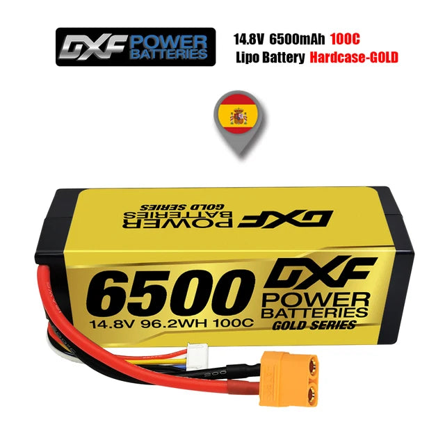 Battery, 14.8V, 96.2WH, 1PCS, 4S, 6500mah, Lithium, Gold