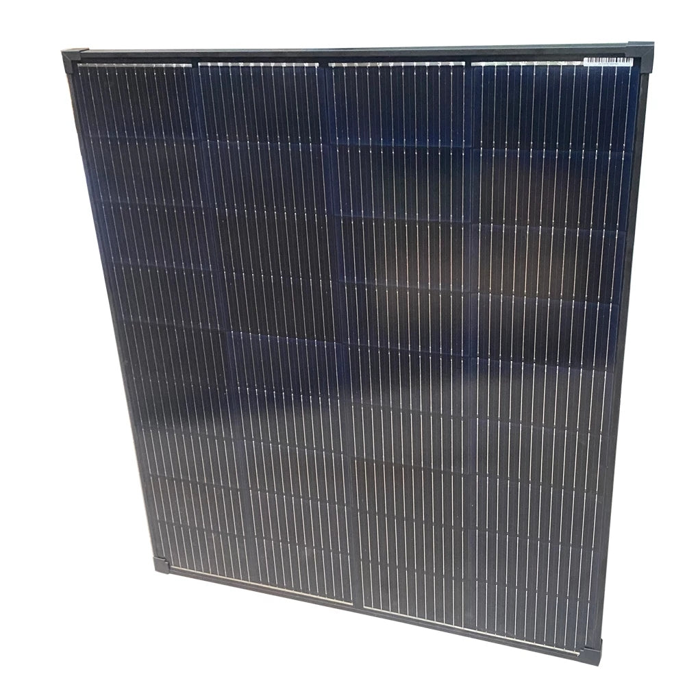 Solar Panel, 185W, 12V, Rigid Glass, Monocrystalline, Black