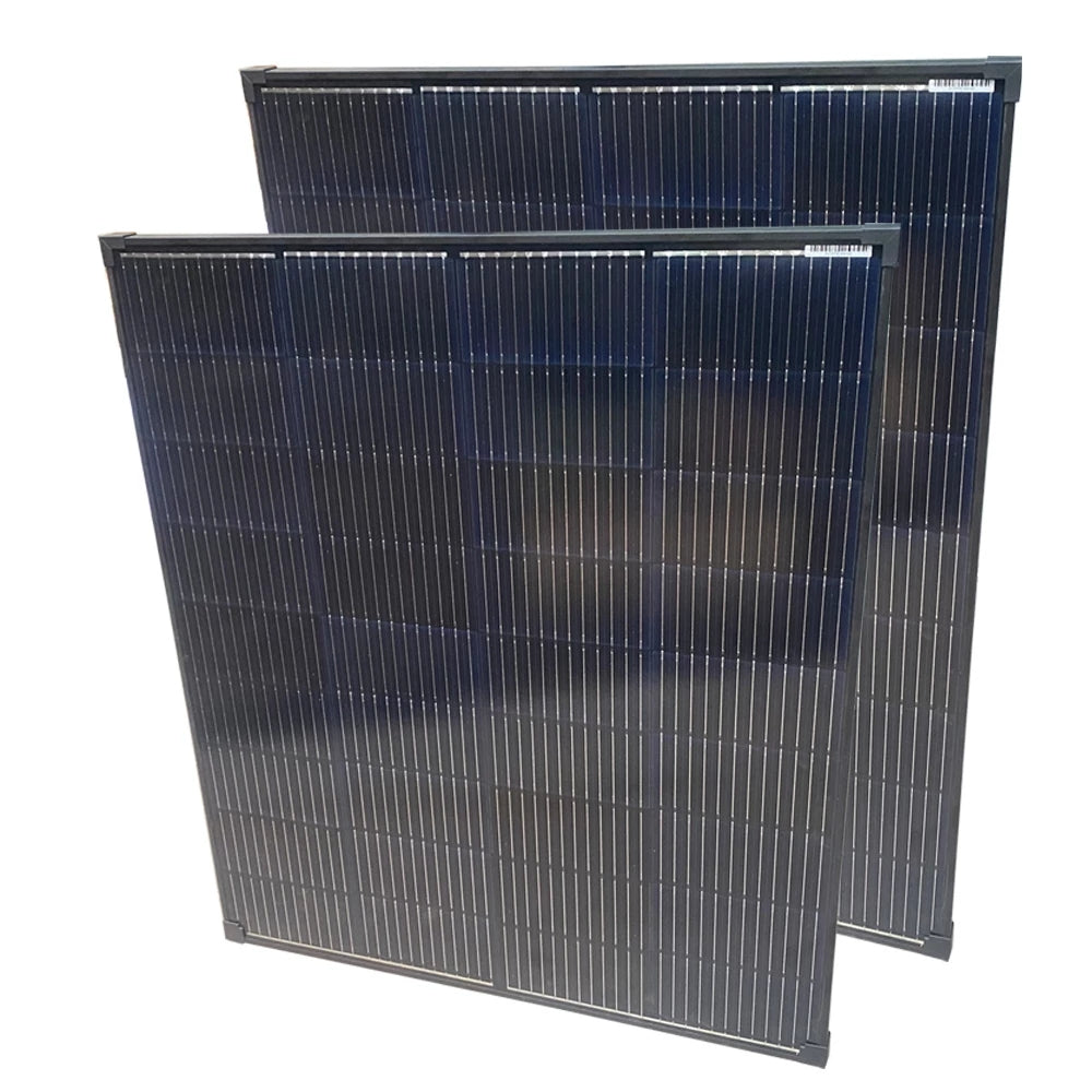 Solar Panel, 185W, 12V, Rigid Glass, Monocrystalline, Black