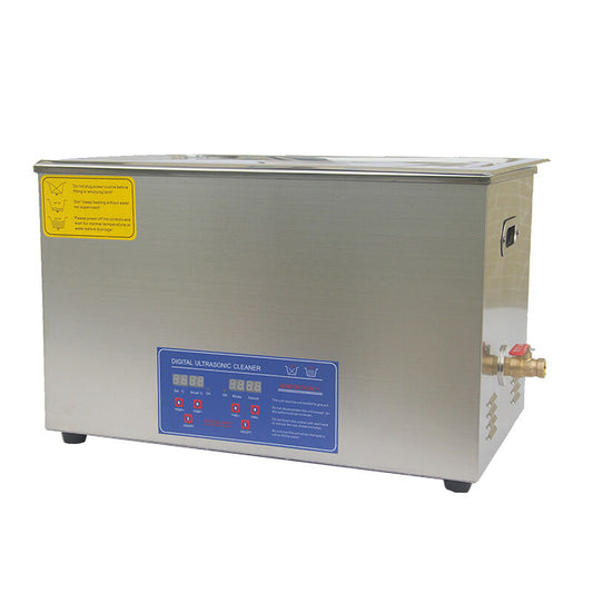 Ultrasonic Cleaner, 15L, 600W Heating Power, Portable, Multifunction, Silver